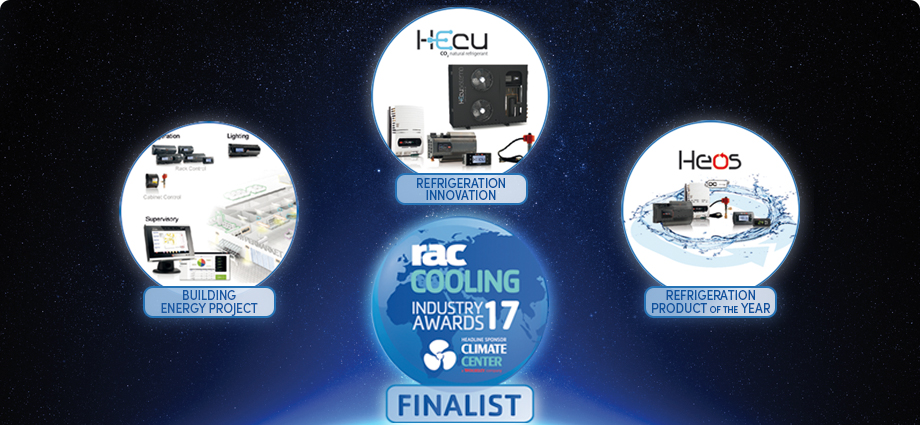 CAREL short-listed in three categories at the RAC Cooling Awards